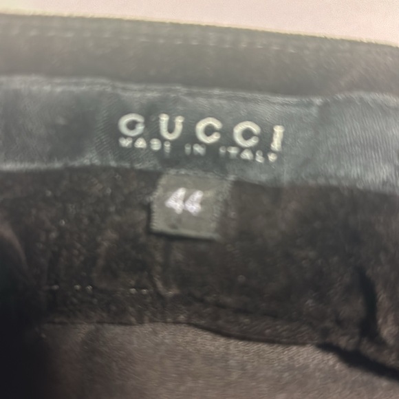 Women’s authentic Gucci velvet pants, side zipper. Fits slim size 44. Very nice - Picture 5 of 8
